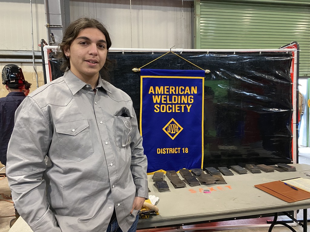 A-T ISD Student begins his future trade skills. 