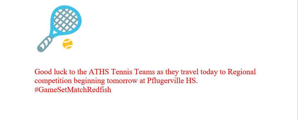 ATHS Regional Tennis