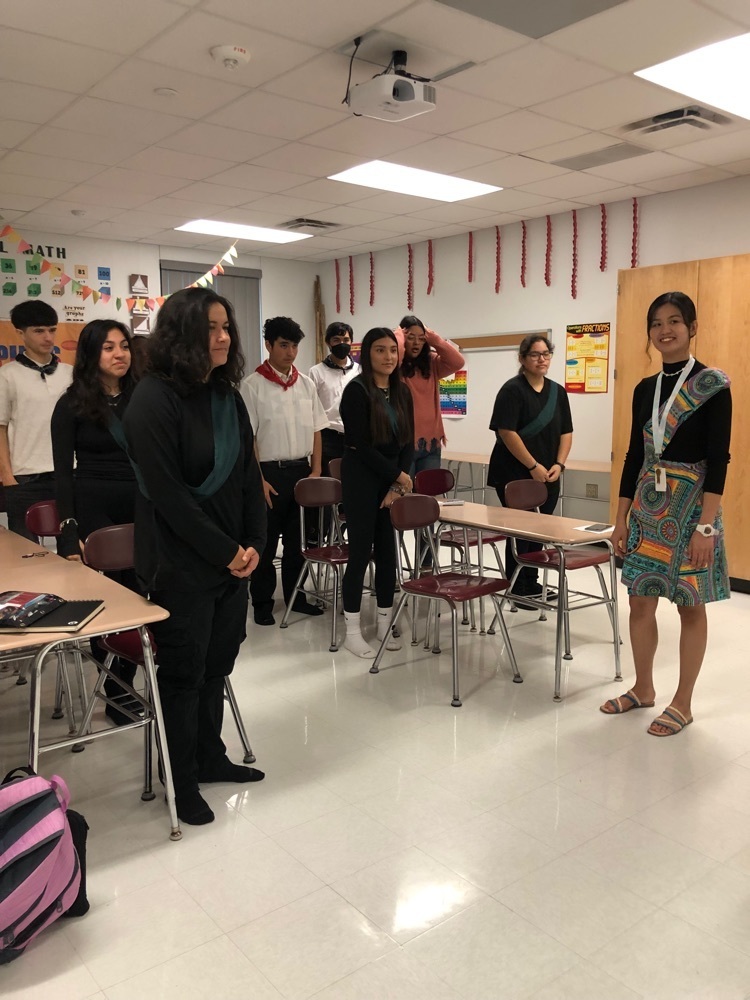 Cultural Activity Day with the Junior Class and Binibini (Miss) Macalino. Students and staff were taught Philippine traditions which included respect, food, dances and basic greetings.